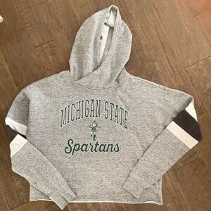 Michigan State Spartans Women's Cropped Hoodie, S